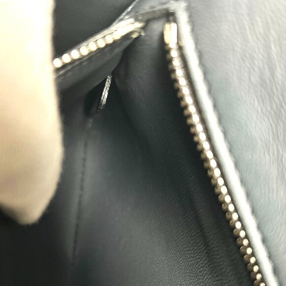 Christian Dior Silver Metallic Micro Cannage Patent Medium Diorama Flap Bag - Picture 14 of 16